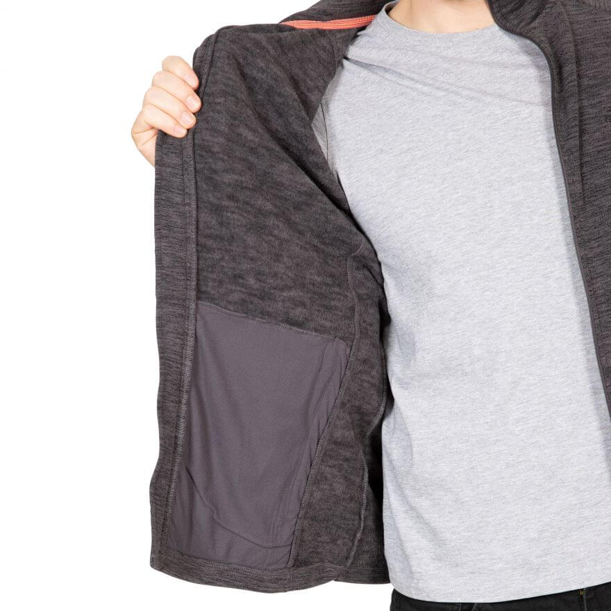Trespass Veryan Herre fleece, Dark Grey Marl