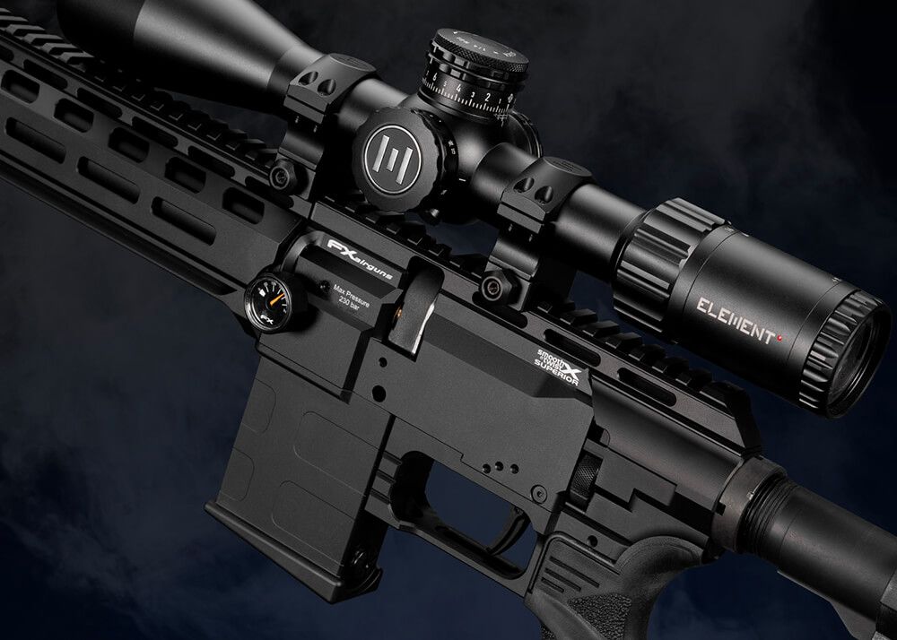FX DRS MKII Tactical Sniper PCP-luftgevær i 4,5 mm med langt løb og AR15-kolbe