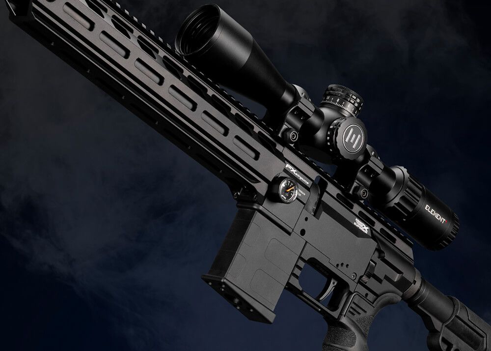 FX DRS MKII Tactical Standard PCP-luftgevær i 4,5 mm med M-LOK-handguard og justerbar kolbe