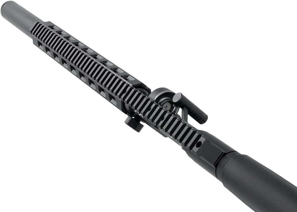 FX DRS Tactical 600 PCP-luftgevær i 4,5 mm med UG-1 greb og skinner i fuld længde