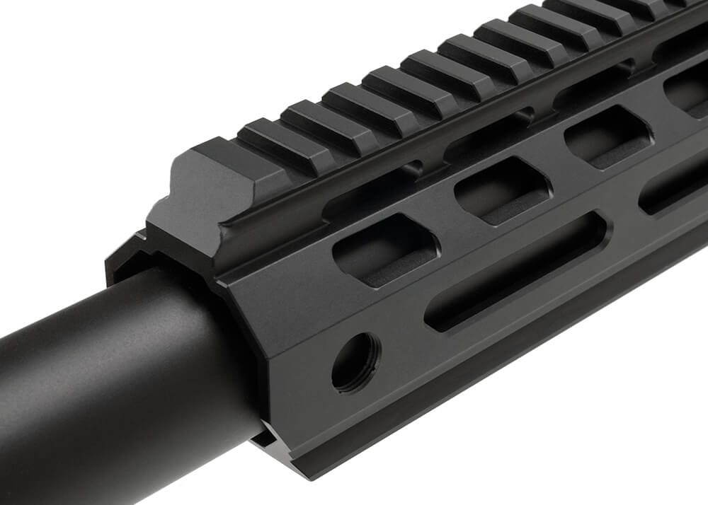 FX DRS Tactical 700 PCP-luftgevær i 4,5 mm med langt løb, UG-1 greb og Arca-Swiss-skinne
