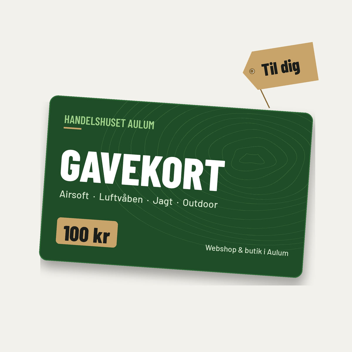 Gavekort til Handelshuset Aulum – 100 kr