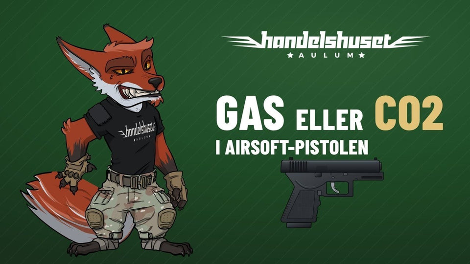 Gas eller CO2 i airsoft-pistolen
