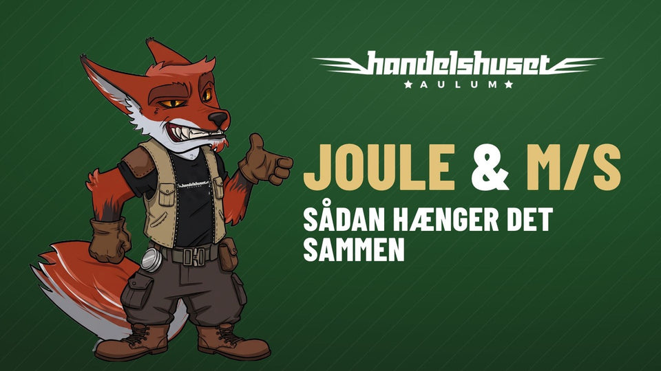 Joule og m/s – sådan hænger det sammen