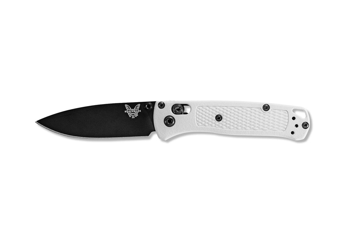Benchmade 533BK-1 Mini Bugout foldekniv med CPM-S30V drop-point blad og skæfte i Grivory